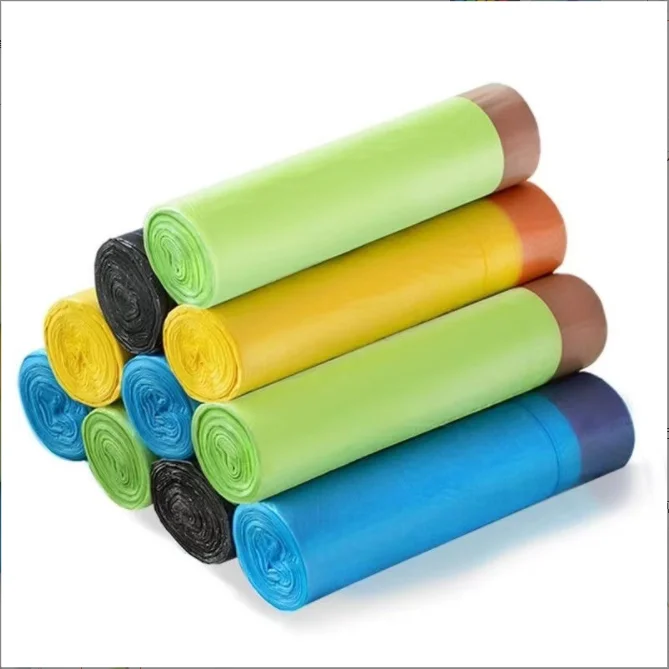 YC Biodegradable Disposable Bottom Gusset Roll Garbage Bag Environmental Protection