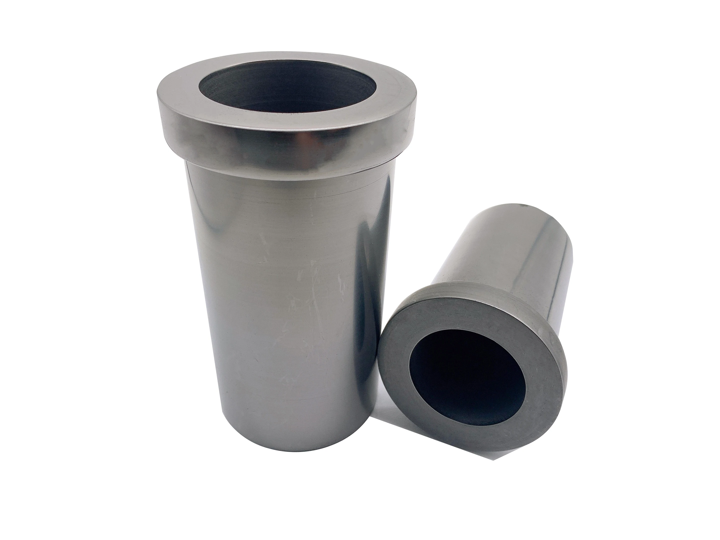 High purity graphite crucible with quartz jacket for medium and high frequency induction furnace melting gold, silver, and other
