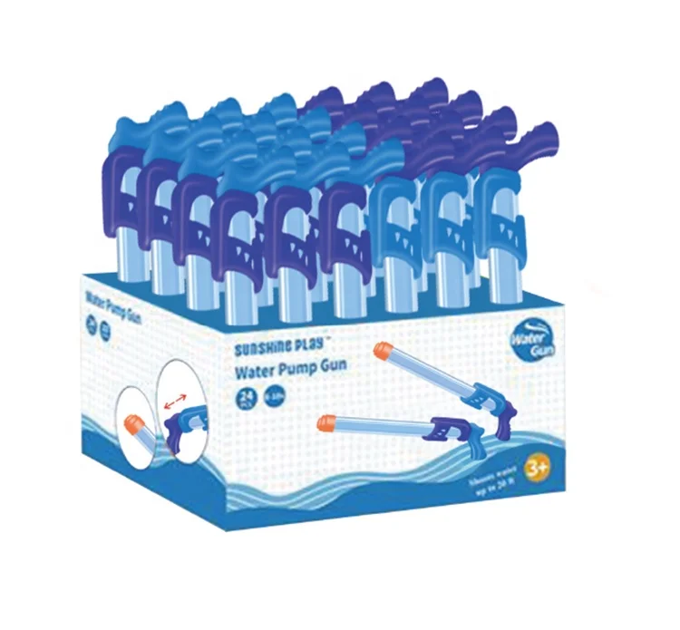 2024 Fashion Outdoor Toy Gun Single-handle Water cannon 3.5*32.5CM 24 pieces/box (range: 10 meters, 2 colors mixed)