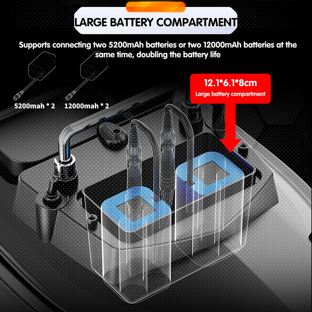 Flytec V060 160 Points GPS RC Carp Fishing Bait Boat 500M Auto Return Larger Hopper 2kg Loading With Night Light Feeding Trawler