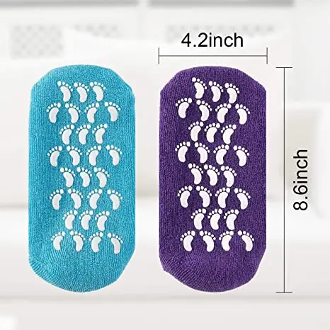 Wholesale Gel Moisture Socks Spa Socks Moisturizing Spa Aloe Gel Infused Socks