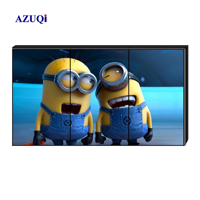 Black 1920*1080 55 Inch Wide Screen DID Video Wall Monitor Indoor Splicing Screen For Business