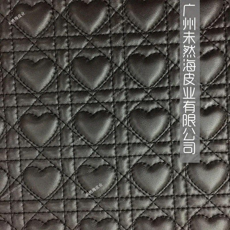 Computer Digital Embroidery genuine leather, imitation leather various textures