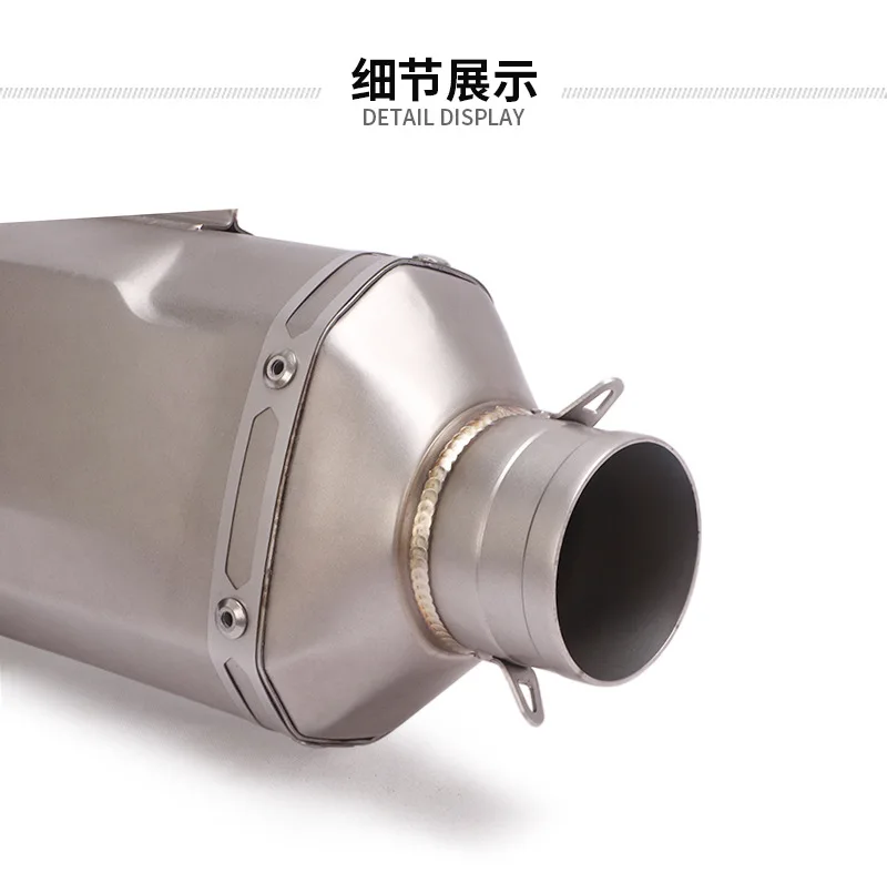 New Design Universal Motorcycle Exhaust For MT09 R1200GS Ninja 400 F750GS Modified Muffle 51mm Muffler Silencer