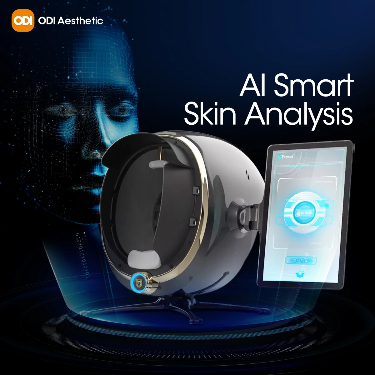Professional Skin Care Ai 3D Face Scanner Facial Skin Analyzer Machine
