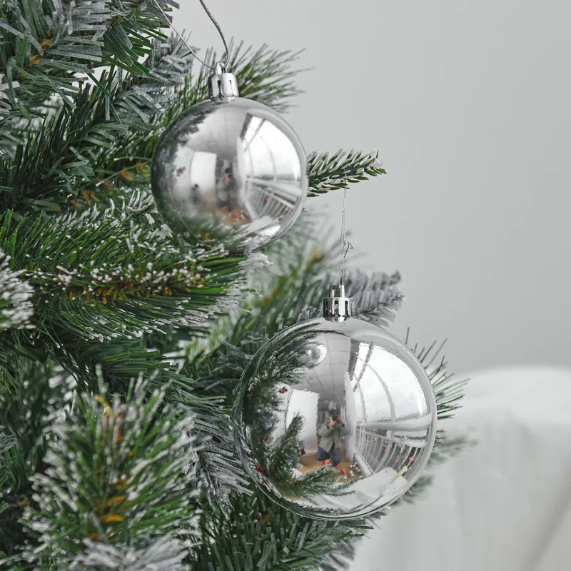 Christmas Baubles Ornament Silver Ball Party Home Garden Decoration Christmas Ball For Christmas Tree Decoration