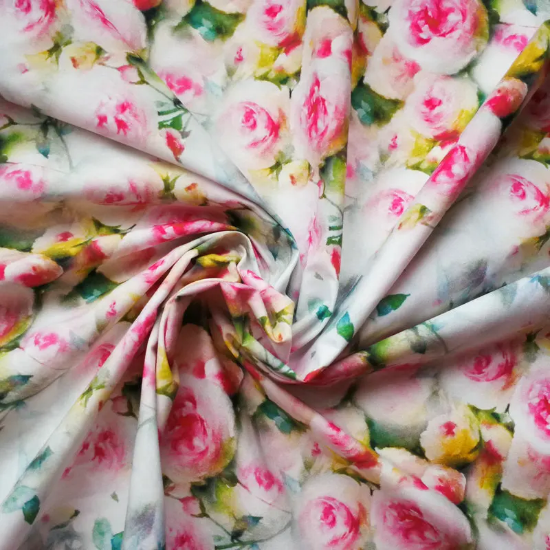 Собственная фабрика дешевая цифровая печать шелковая ткань печатная машина для печати тканей платьев