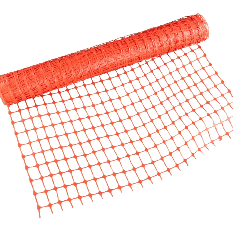 Safety Orange Tensile Plastic Mesh Barrier Warning Fence Netting For Construction