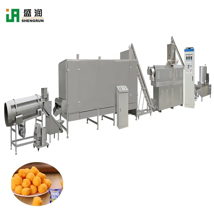 High quality at low price Chinese small puffed snack food making extruder machine