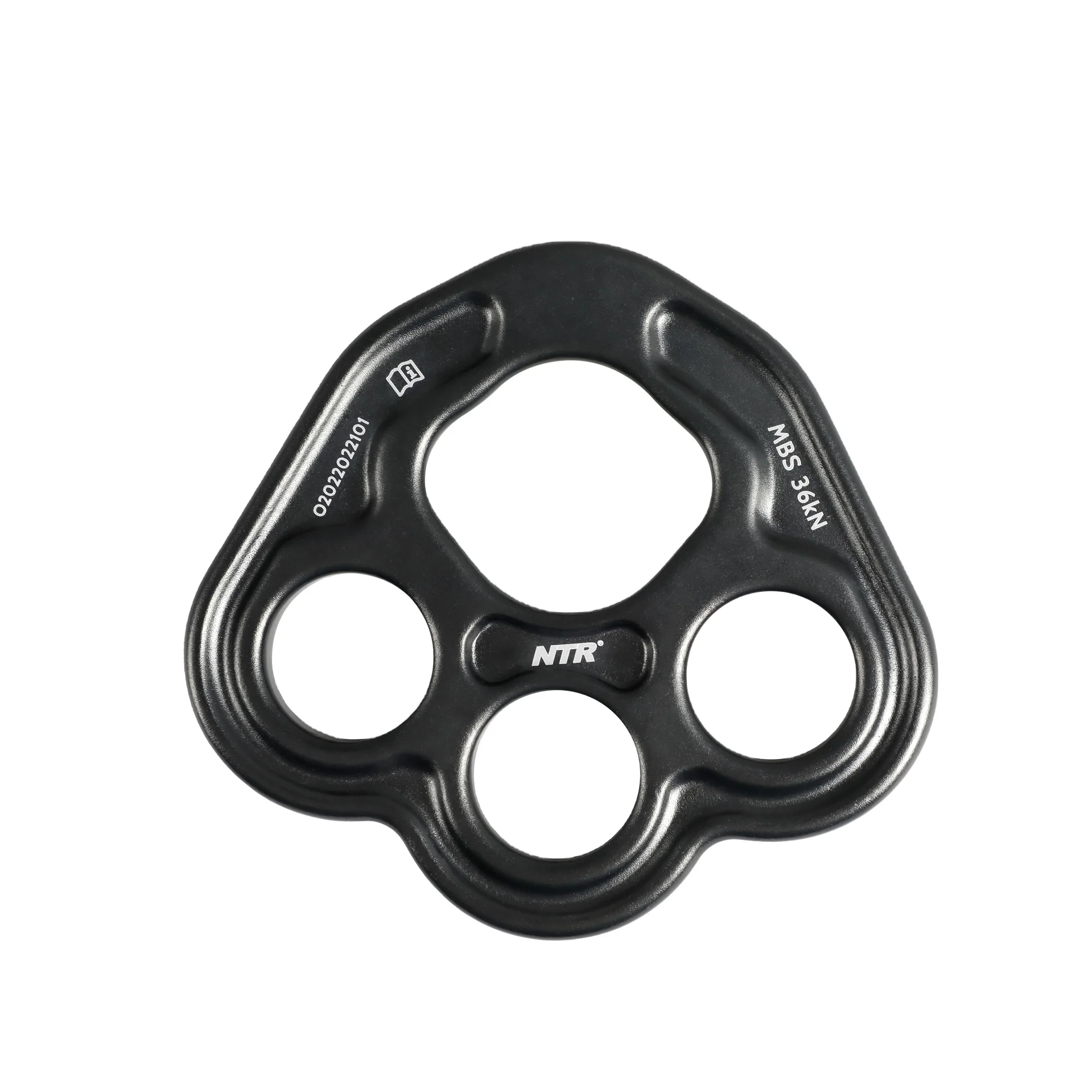 NTR Outdoor Rock Climbing Multi Anchor Point Connector 4 Holes Paw Rigging Plate