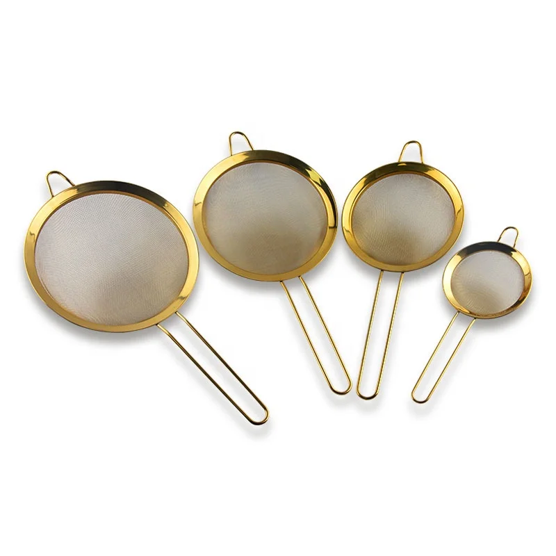 
 Сито из проволочной сетки розовое золото 430 шт./с сито для муки инструмент для сита сито/маленький размер для чая кофе порошок фри сок рис фрукты  