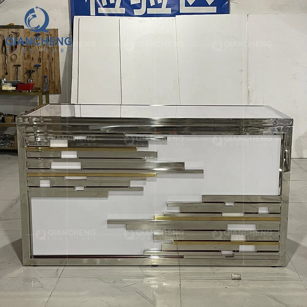 bar furniture commercial furniture outdoor wedding golden bar style table modern stainless steel chrome bar table party