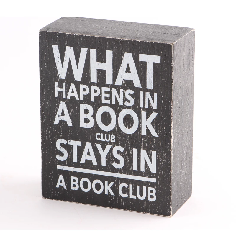 
Custom wholesale Wooden Box Sign home decoration 