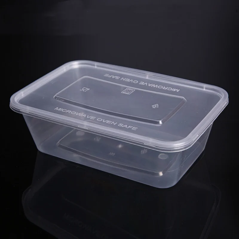 Takeout Food Containers 150 pack Rectangular Plastic Food Storage Bento Boxes Reusable BPA Free Food Prep Storage Containers