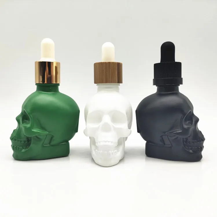 luxury essential oil 1oz 2 oz Matte Frosted Black Glass Bottles with dropper 30ml 60ml beard oil glass dropper bottle