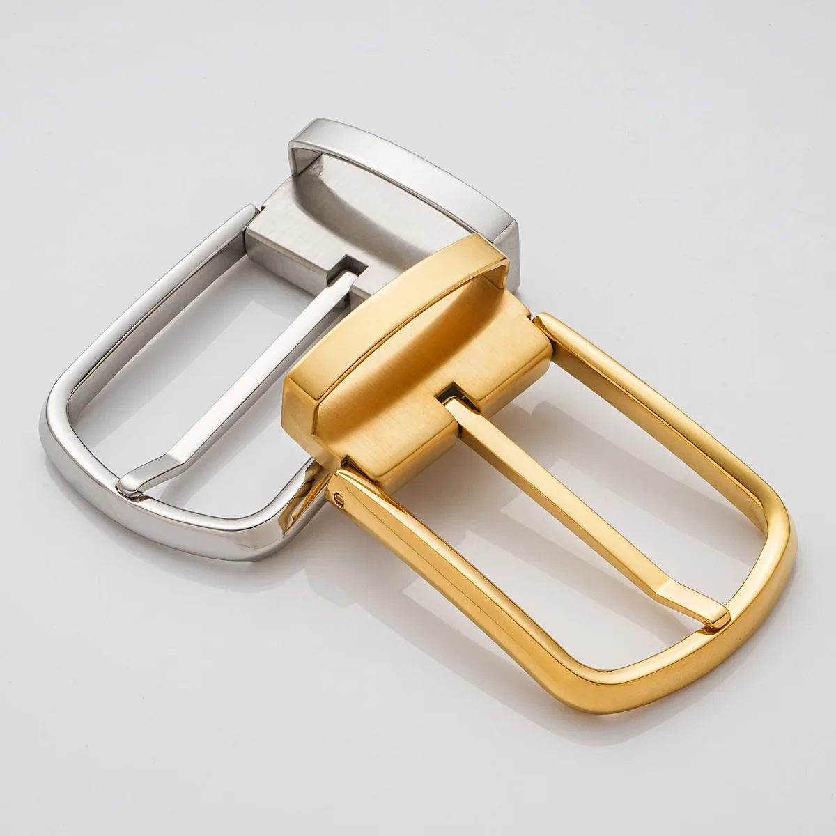 Gold Silver 1 1/2 Belt Making Adjustable Buckle Replacement 38mm Custom Name Belt Buckle Head Metal Stainless Steel for Men