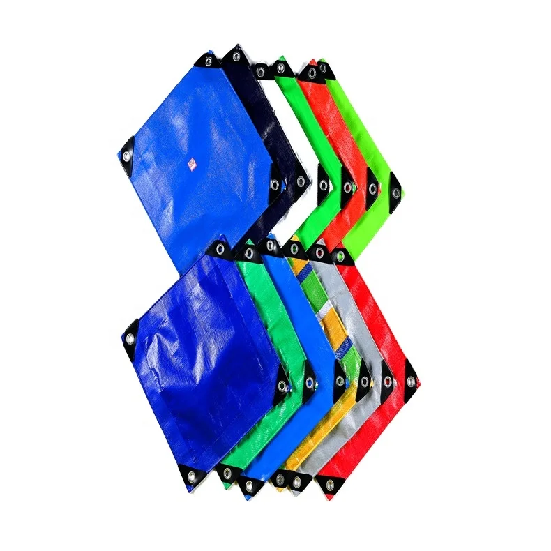 2023 Hot Sale Vinyl Coated Mesh Outdoor Custom  Pe Tarpaulin Sheet Tent Tarps Outdoor Large Farm Equipment Plastic Fish Pond