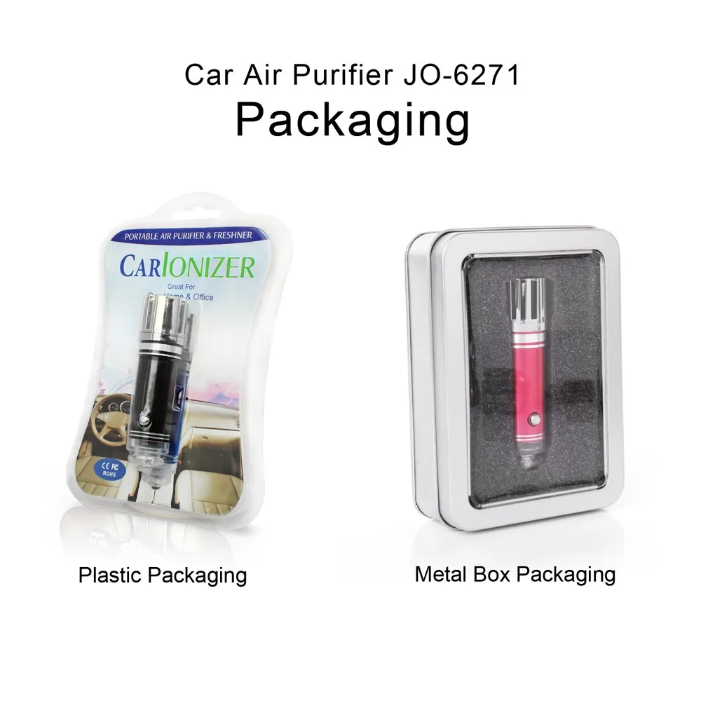 Mini Anion Car Air Freshener Portable Ionic Car Air Purifier JO-6271
