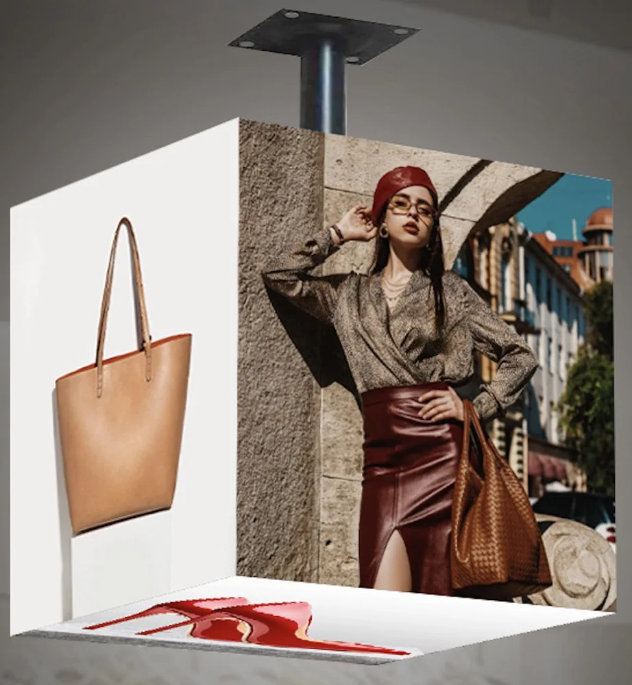 Creative Indoor P2.5 LED Display 4-sided & 5-sided LED Magic Cube Screen for Advertising