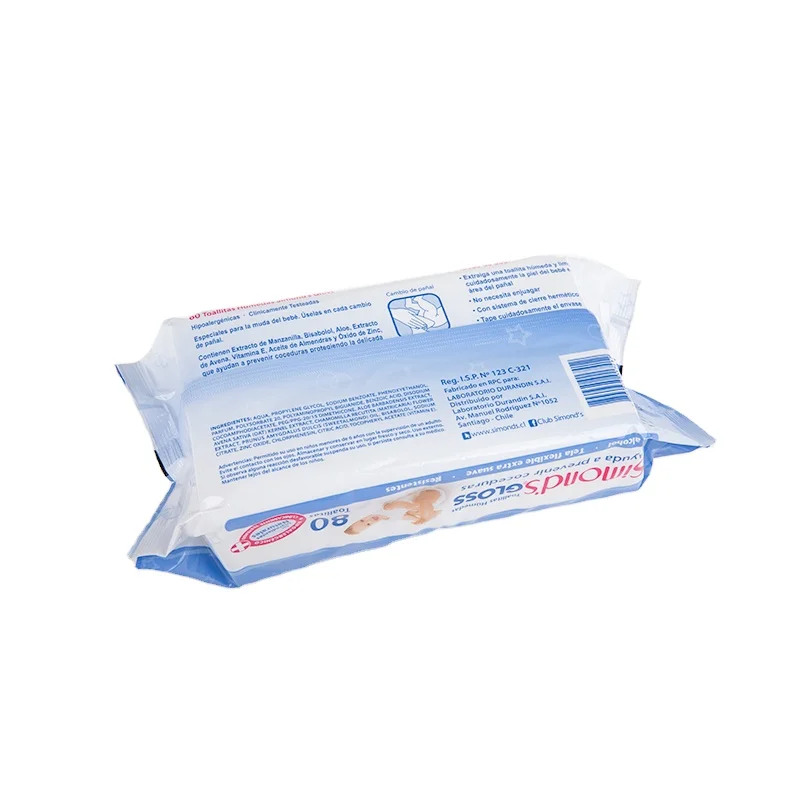 OEM/ODM Custom Spunlace Non-Woven Baby Wipes 80pcs Ultra Soft for Baby