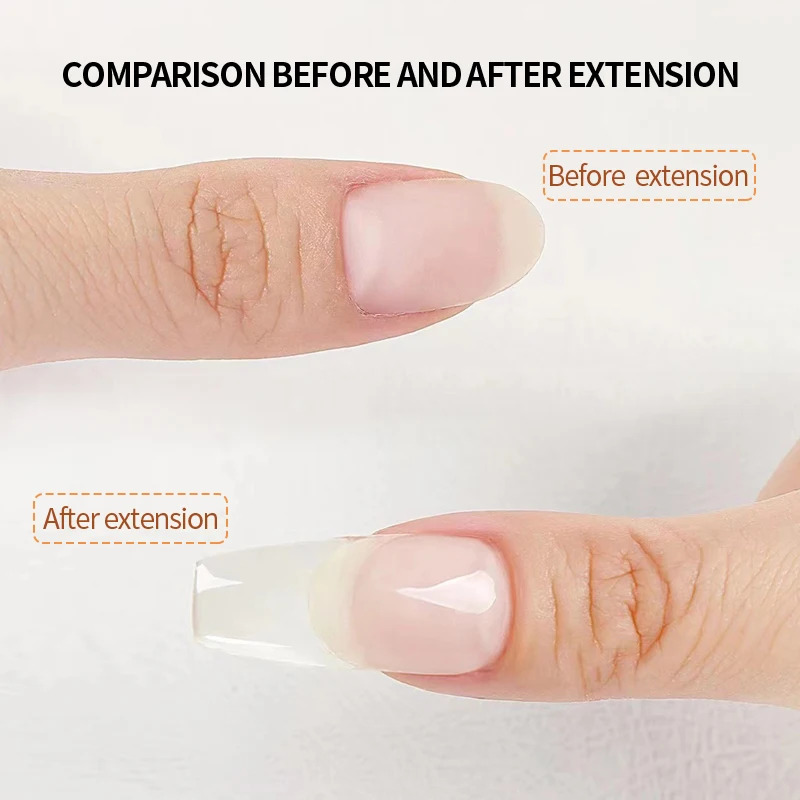 Factory Wholesale transparent poly gel for Nail Arts builder High hardness fast extension and easy operation