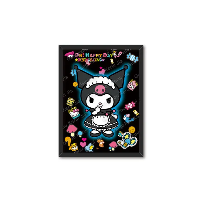 Оптовая продажа пользовательские ecofriendly Marvel dragon ball Kuromi My Melody 3D меняющие линзовидные аниме плакаты с картинками рамки для печати 12x1
