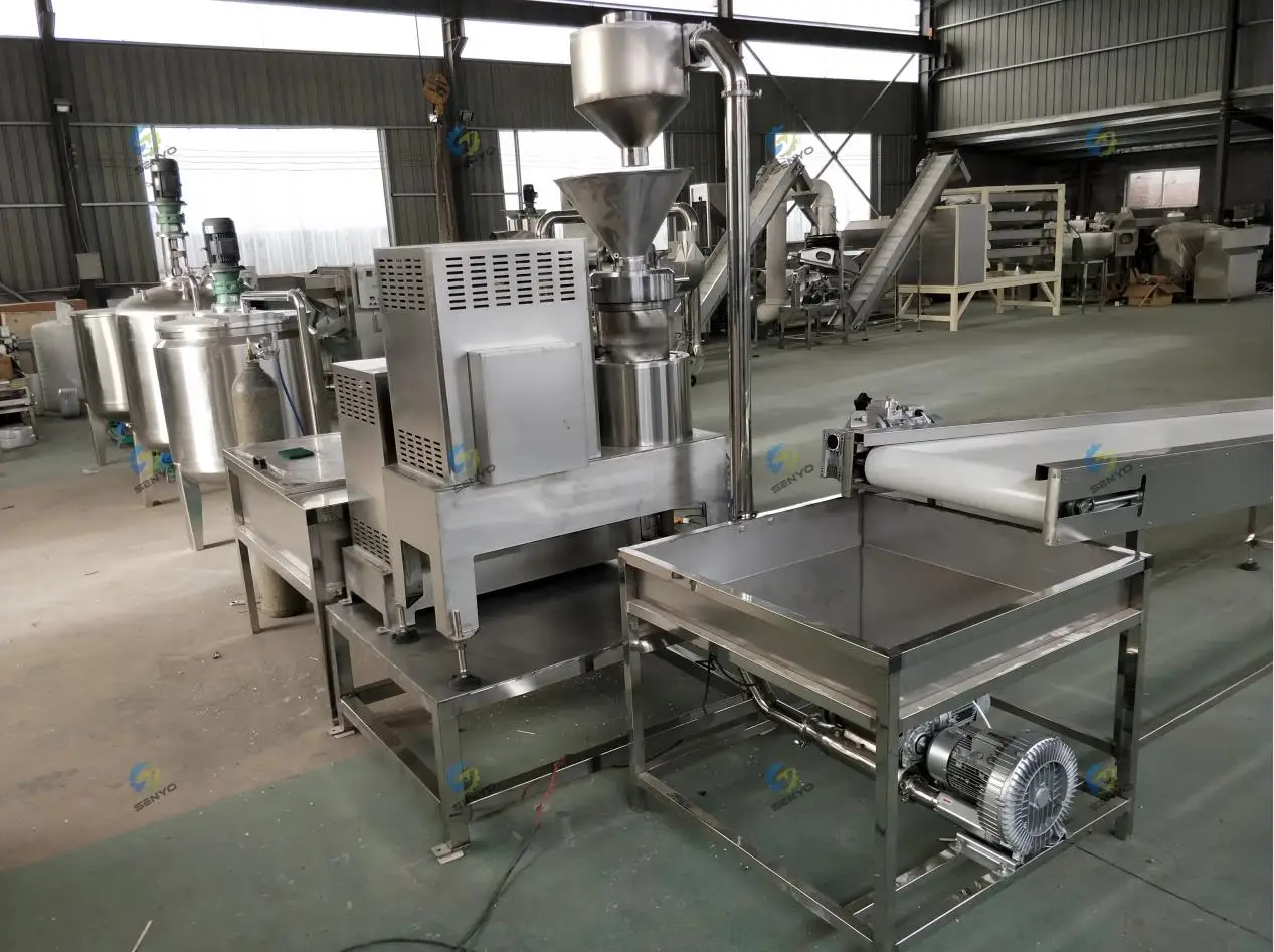Industrial factory peanut butter making machine automatic peanut butter production line price