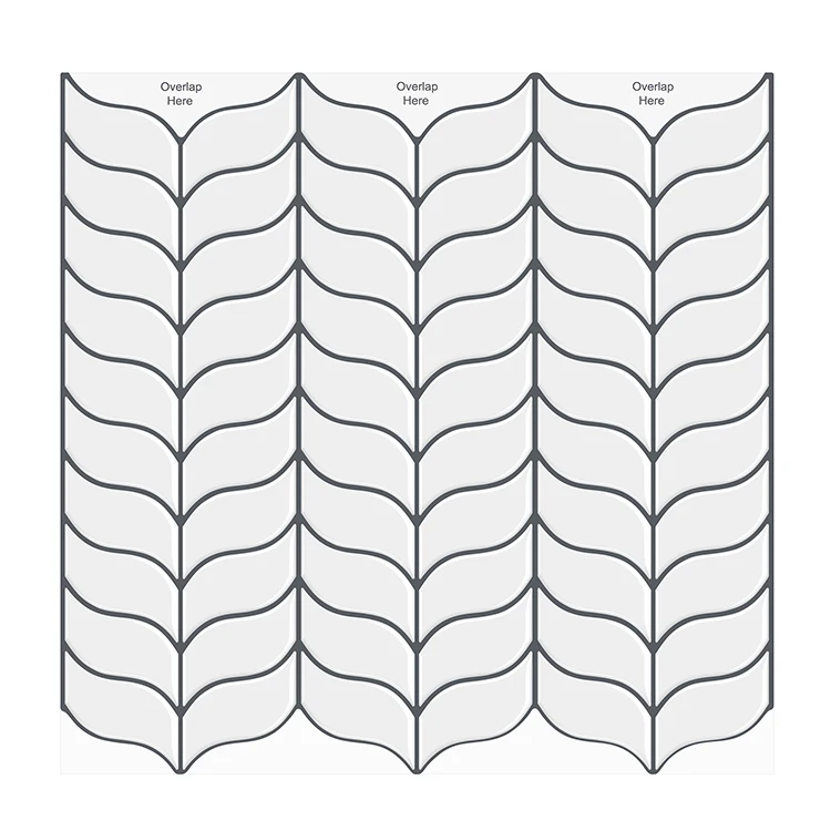 Flexible Smart Tiles Kitchen Bathroom Wall Tile Stickers 12*12 2022 Peel and Stick Self Adhesive Tiles