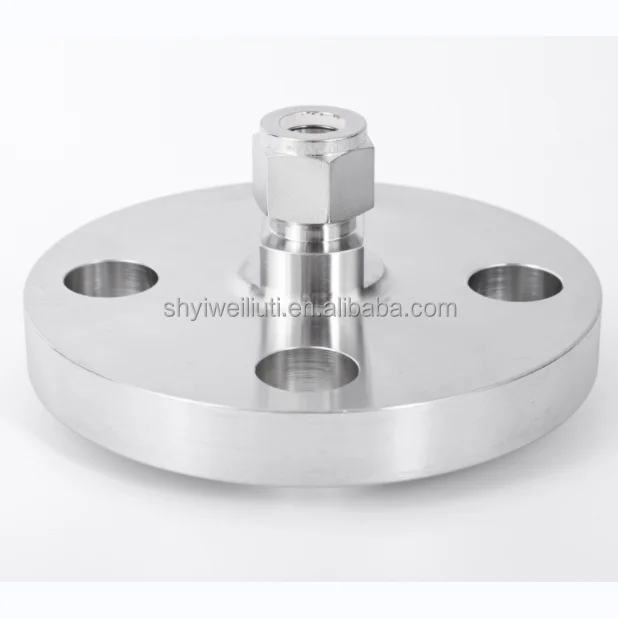 NAI-LOK Stainless Steel 316 ANSI Flange Adapter 3/4 Inch Double Ferrules Compression Tube Fitting x 300LB 2' Flange