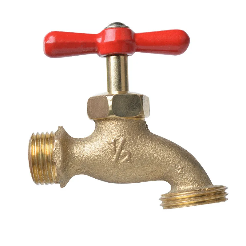 Brass water nozzle faucet washing machine household quick-opening faucet garden water pipe joint 1/2 water nozzle