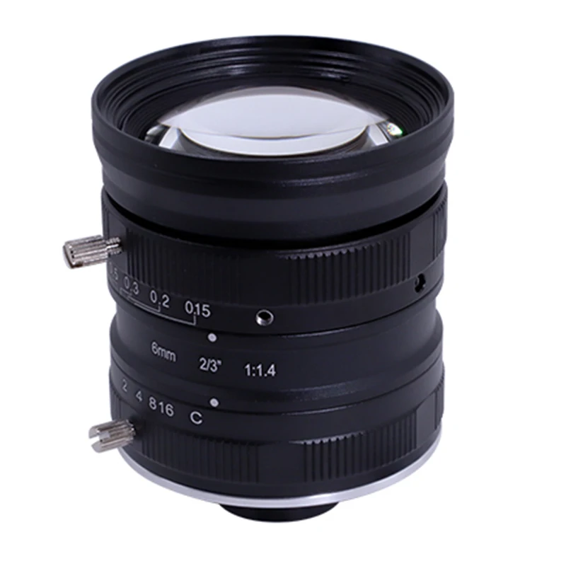 5 МП ручной объектив видеонаблюдения 8 мм 12 мм 16 мм 25 мм 35 мм 50 мм объектив с фиксированным фокусным расстоянием F2.0 2/3 C