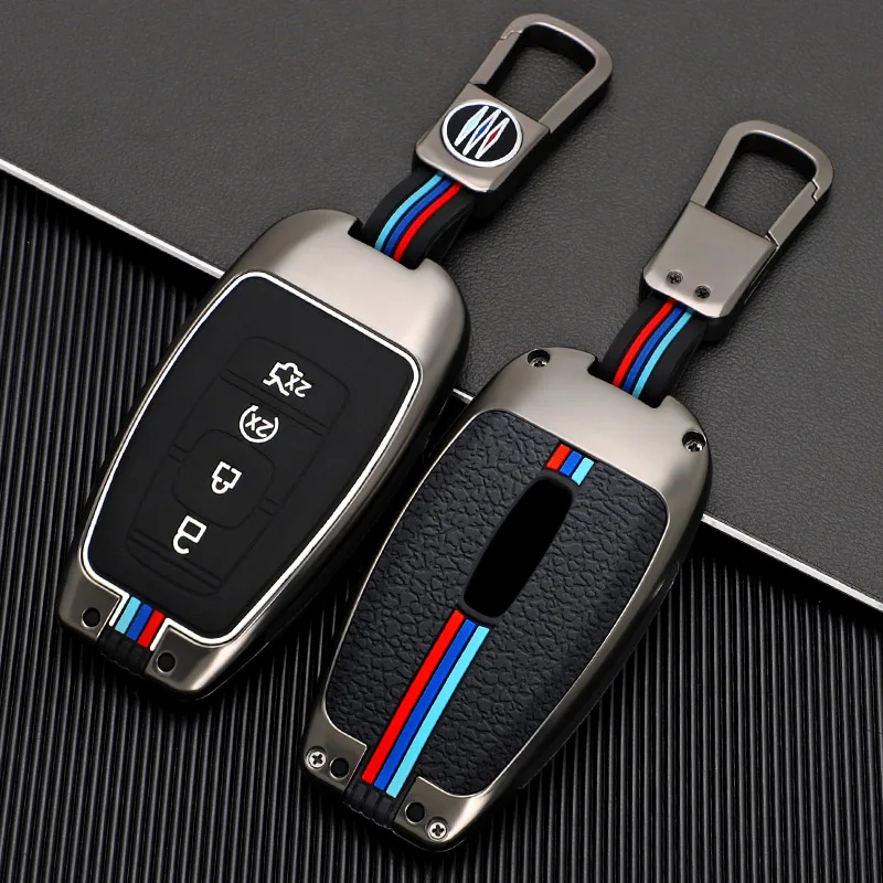 Car Remote Key Cover Case Holder Shell For Lincoln MKC MKZ MKX 2017 2018 2019 Navigator Nautilus Key Fob Accessories Keychain