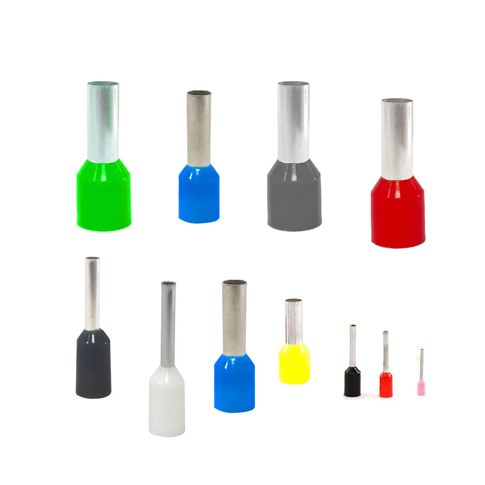 Lugs Te Series Cable Wire Terminals Electrical Copper Line Tube Insulated Ferrule Twin Cord End Terminals