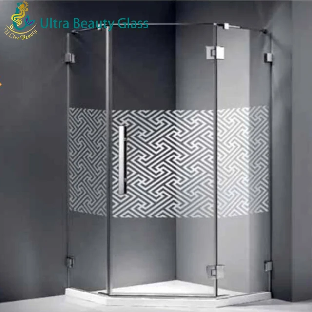 High Quality Safety Pattern Acid Etched Frosted Glass for Decoration Factory  Price