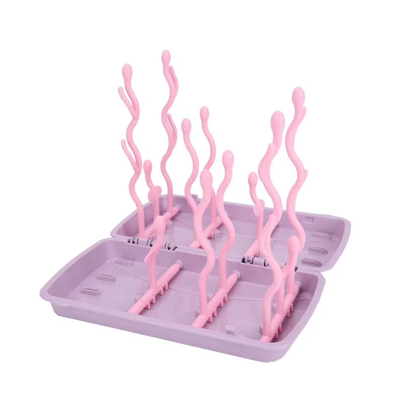 Cheap wholesale plastic bottle drying rack for baby