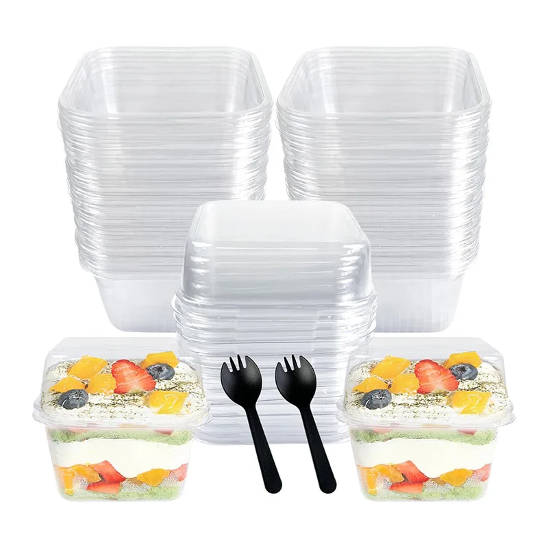 Small Size Ice Cream Plastic Cup 8oz Disposable Transparent Cup PP Cake Drink Plastic Cup