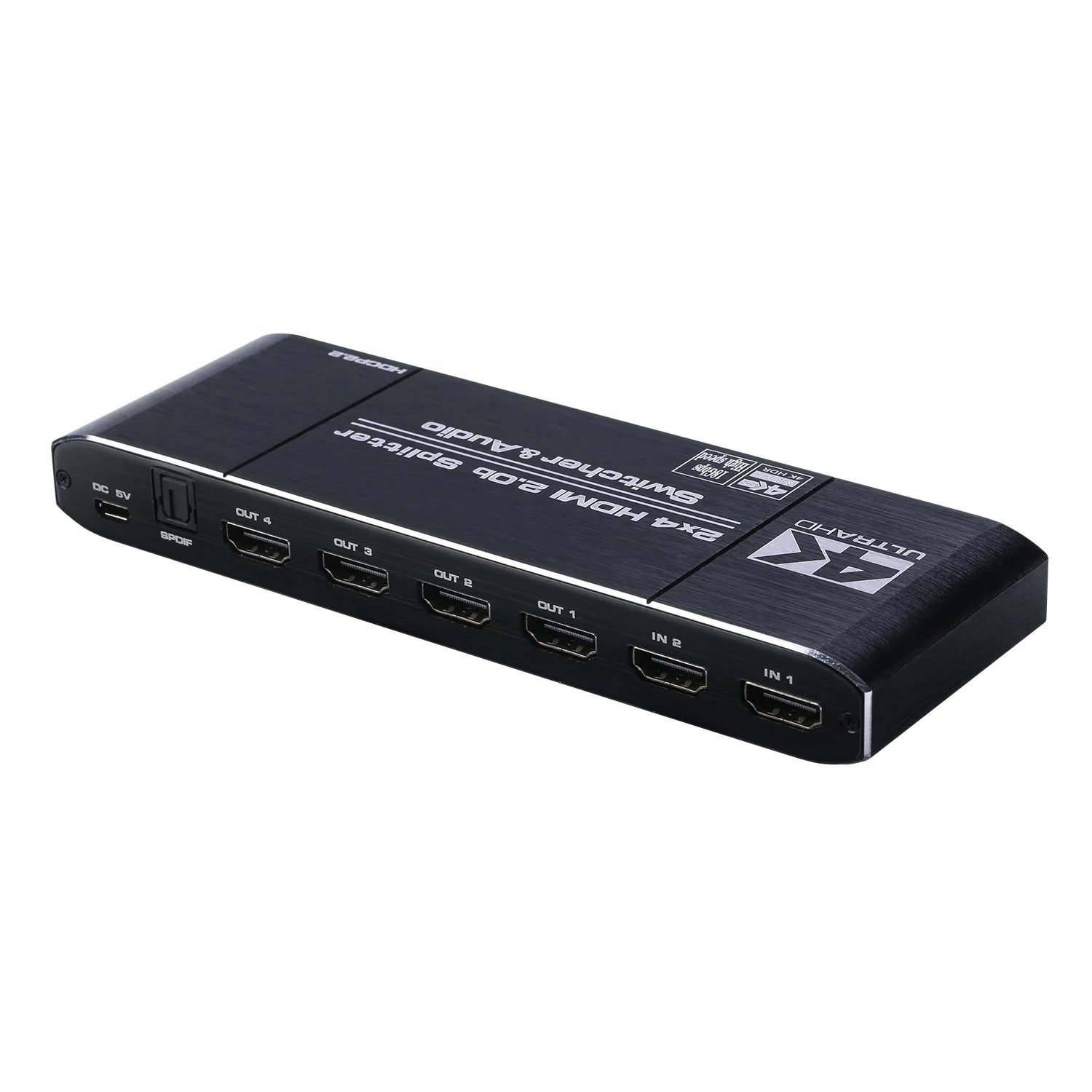 4K * 2K 2X4 HDMI переключатель сплиттер аудио скейлер конвертер Поддержка 4K 60HZ HDCP2.2