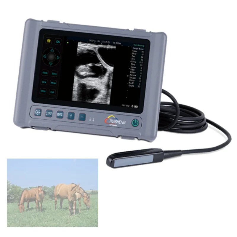 T8 Hotsale animal obstetric appliance handscan veterinary ultrasound scanner with convex,rectal linear and microconvex probe