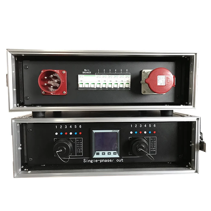 220V socapex power supply rack with digital meters