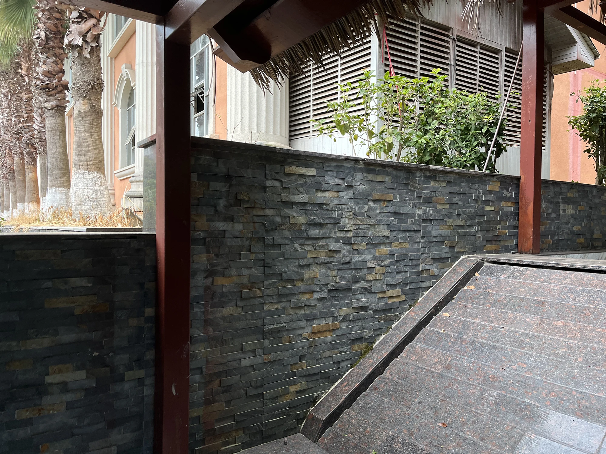 exterior wall veneer slate stone panels natural slate tiles wall cladding culture stone for fireplace exterior walls