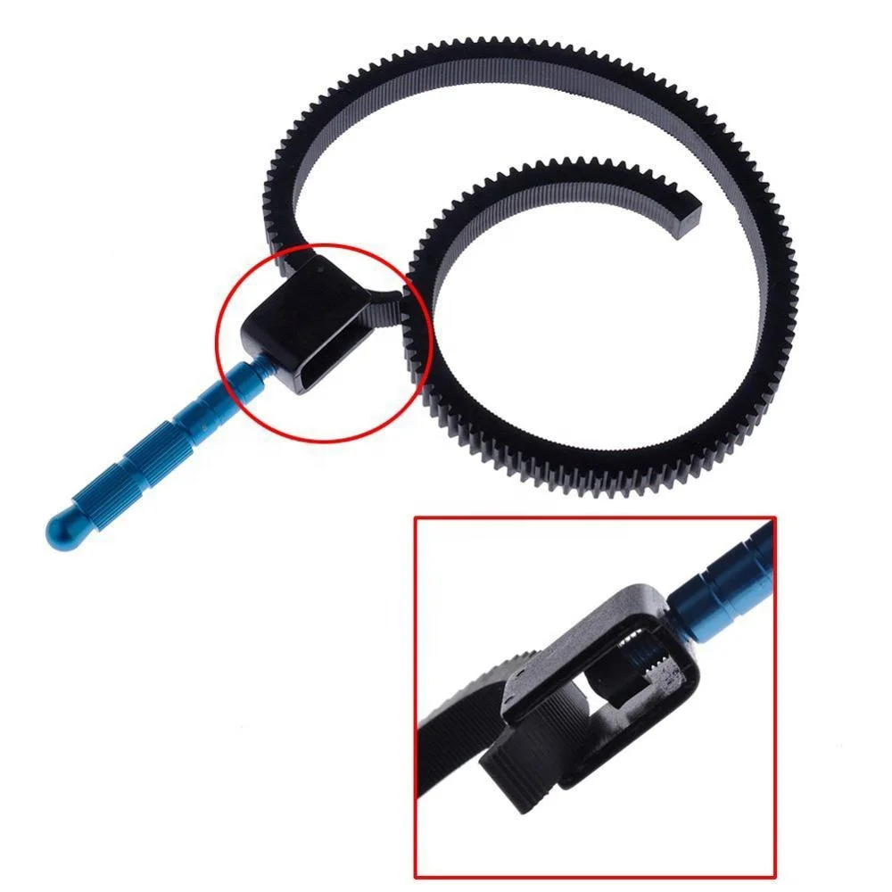 Adjustable Flexible Follow Focus Ring Zoom Lens Gear Ring Belt Aluminum Alloy Grip Tool for DSLR SLR Digital Camera