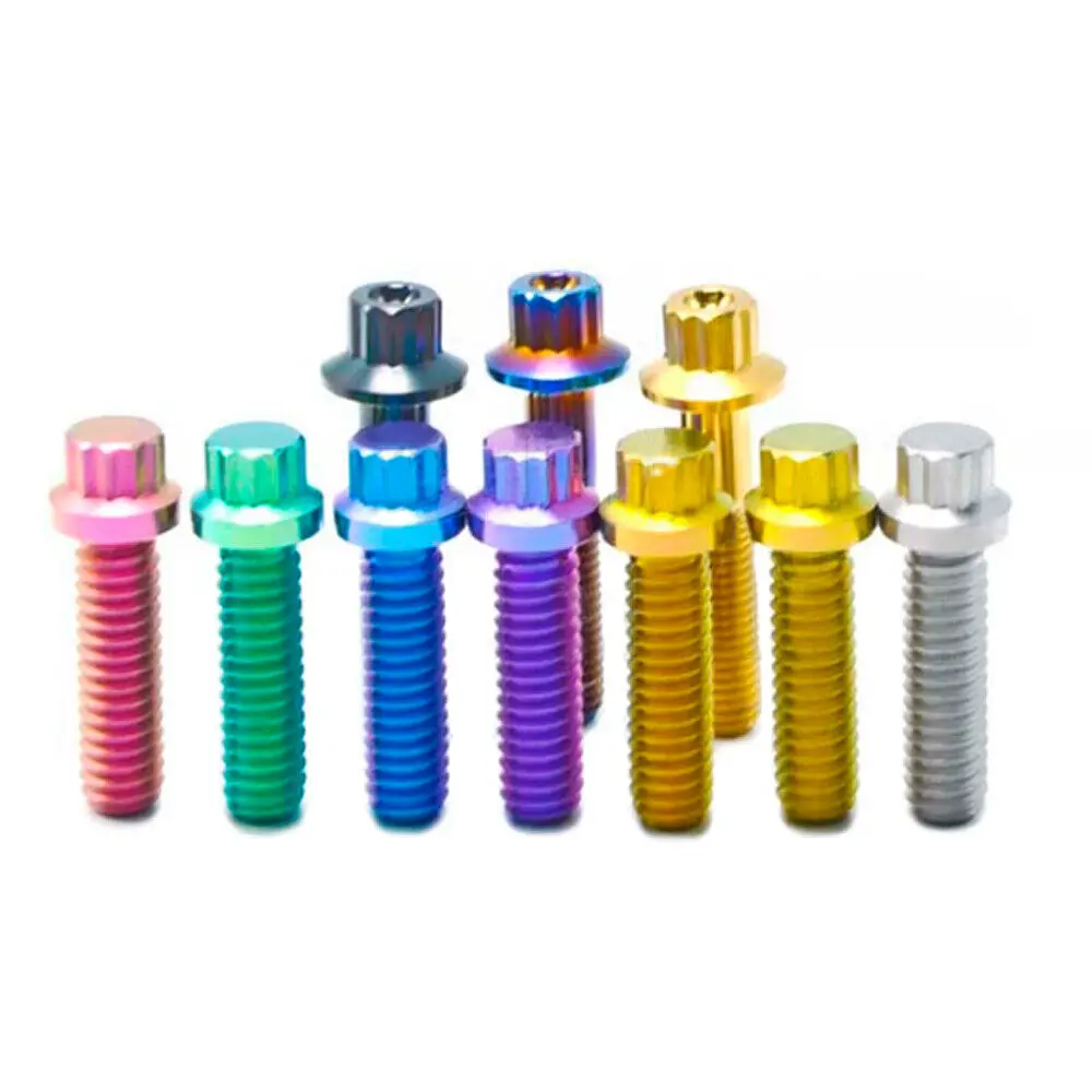 BRT Factory Price M7x32mm M8x25mm GRADE 5 Titanium Split Rim Bolt screws for BBS RS Wheel