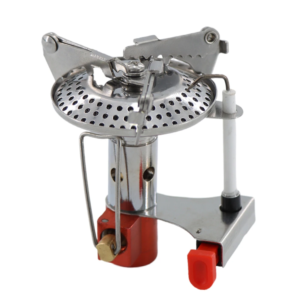 Camping Gas Stove 3000W Portable Backpacking Stove with Piezo Ignition Camping Stove Burnerfor Outdoor Cooking