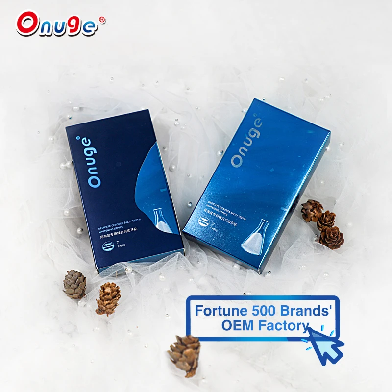 wholesale private logo label own brand professional home office dental dead sea salt teeth whitening stirps kit for clinic