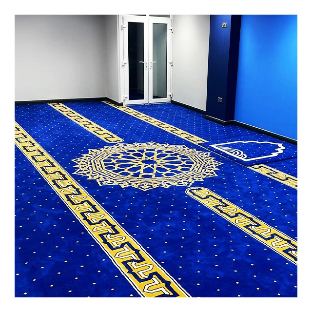 The Huge Manufacturer Provides The Affordable Luxury 100%Wool  Nylon Printed or Hand Tufted Muslim Masjid Prayer Carpet Rug