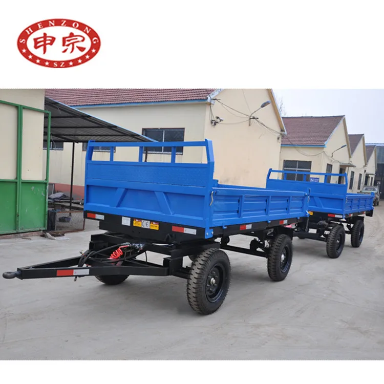 
4-wheel tipping agricultural tractor trailer farming trailer utility trailer 