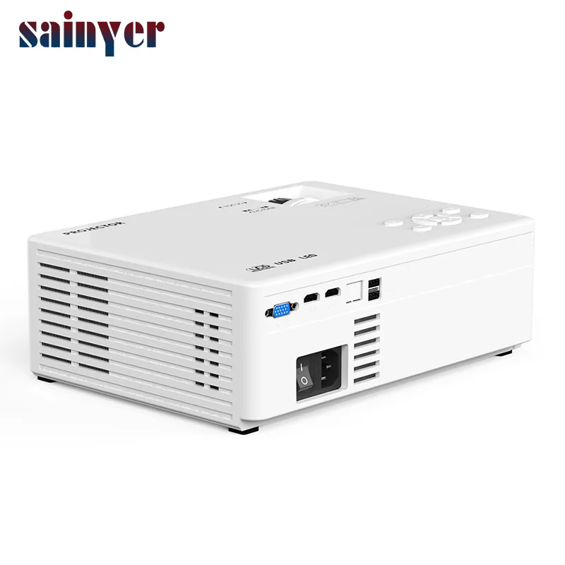 Sainyer Portable Support 4K Full HD 1080p Home Theater 300 ANSI Lumens LED WIFI Projector