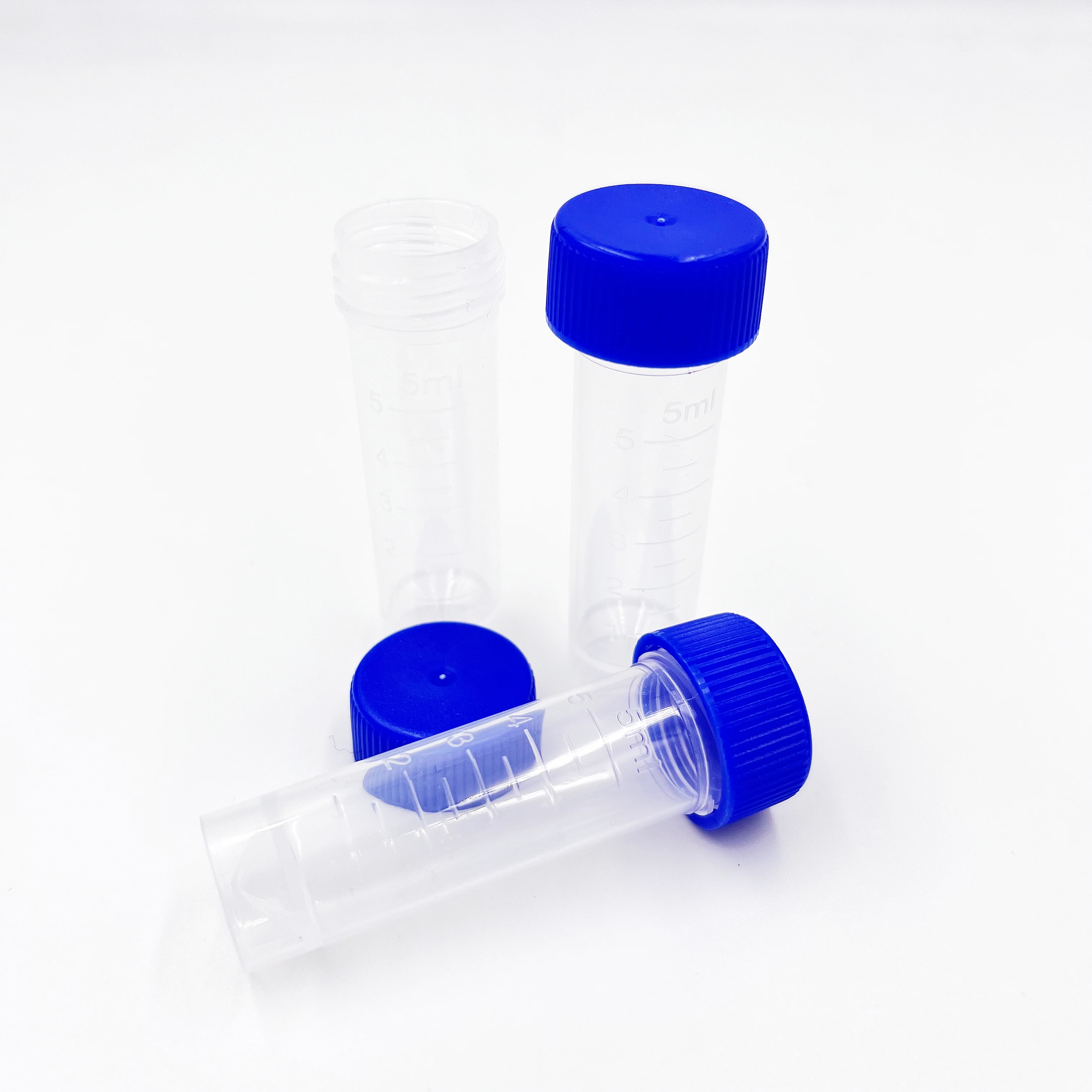 50ML PP Material Conical Bottom Centrifuge Tube ,Sterile Laboratory Transparent Free-standing Disposable Centrifugal Tubes