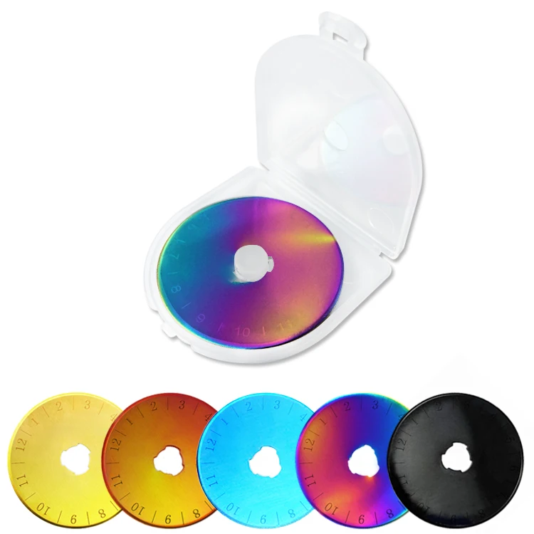Rainbow Color Steel sks-7 Circular 28mm/45mm/60mm Rotary Cutter Blade