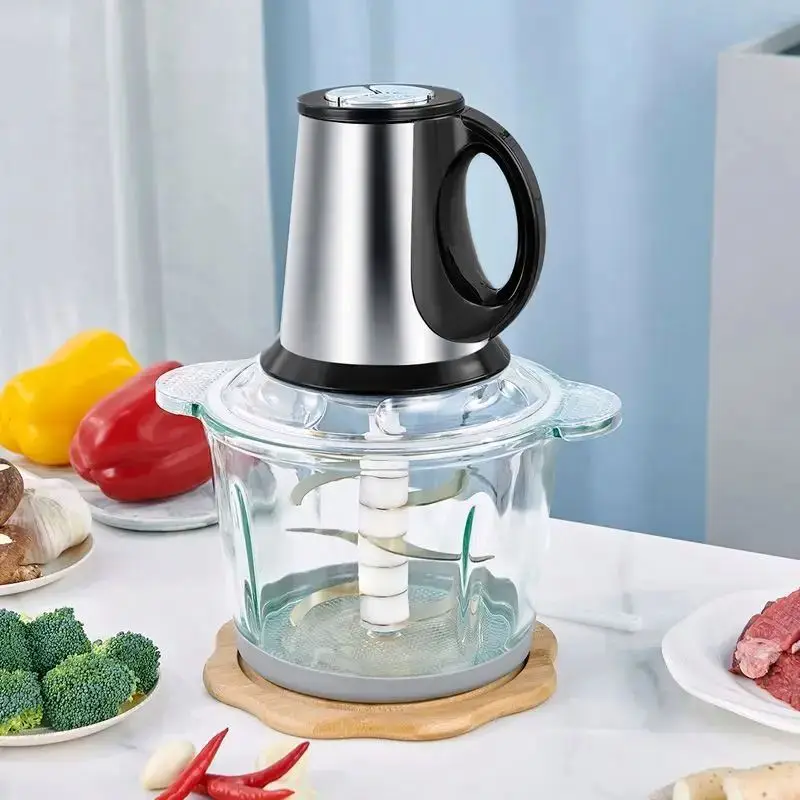 High quality 400w 1200w chopper mixer, chef cereal suppliers food processor with 6liter/